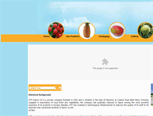 Tablet Screenshot of oceantropicalfruits.com